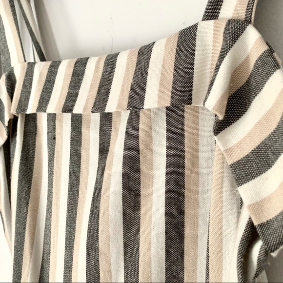 Robert Louise | striped pocket dress w/ bow strap - Picture 4 of 8